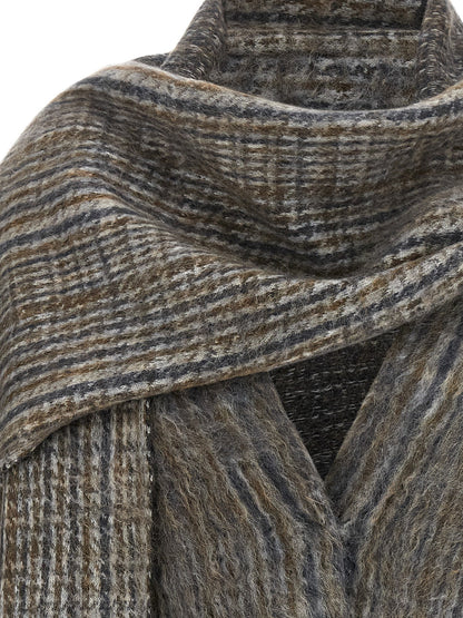 Brunello Cucinelli Grauer Wollcardigan