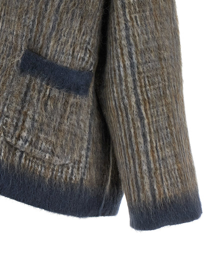 Brunello Cucinelli Grauer Wollcardigan