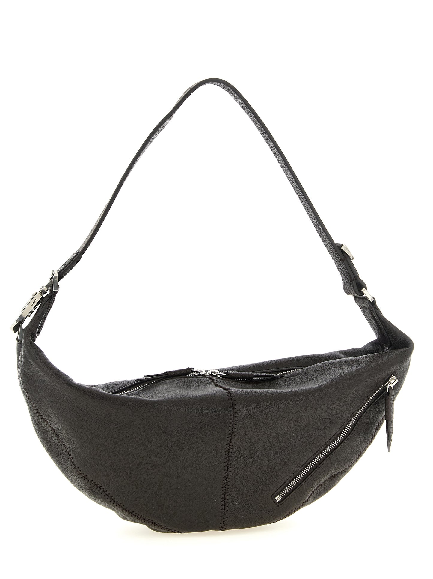 Lemaire Braunes Kalbsleder Damen Crossbody Tasche