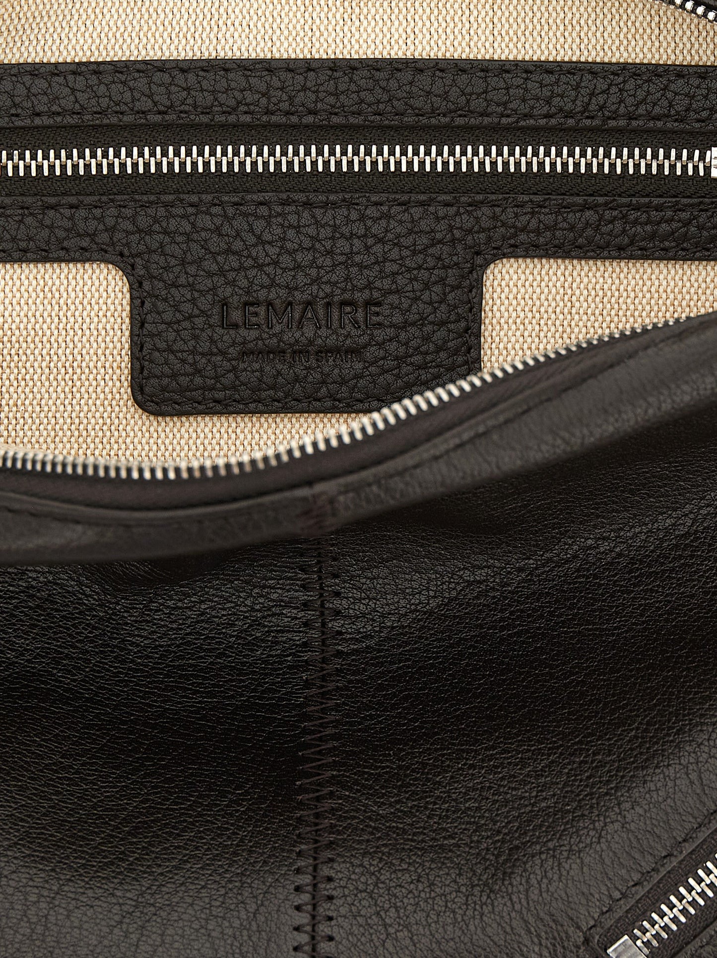 Lemaire Braunes Kalbsleder Damen Crossbody Tasche