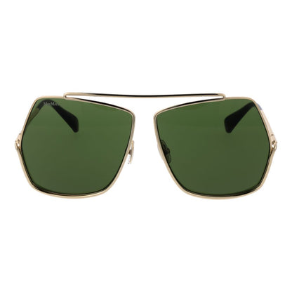 Max Mara Sonnenbrille aus Goldmetall