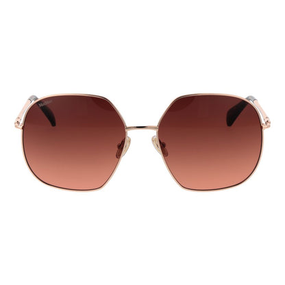 Max Mara Sonnenbrille aus Roségold-Metall