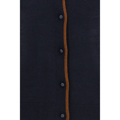 Max Mara Blauer Seiden-Cardigan