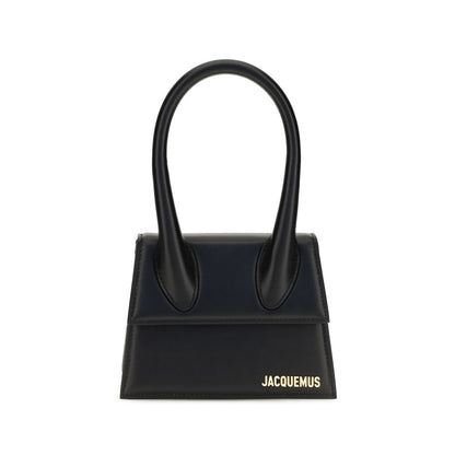 Jacquemus Schwarze Kalbsleder Bos Taurus Handtasche