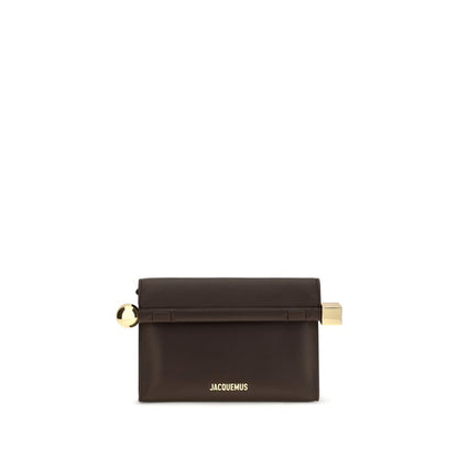 Jacquemus Braune Lammleder Ovis Aries Aries Clutch Bag