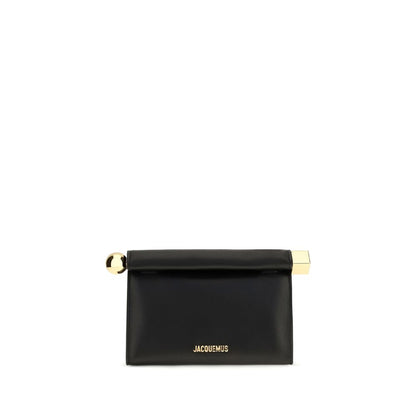 Jacquemus Schwarze Kalbsleder Bos Taurus Clutch Bag