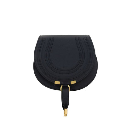 Chloé Schwarze Bos Taurus Kalbsleder Schultertasche