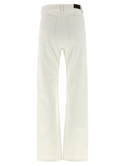 Lemaire Weiße High-Waist-Jeans aus Baumwolle