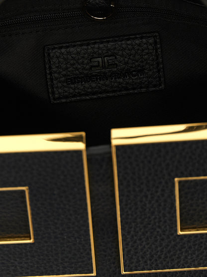 Elisabetta Franchi Schwarze Tote Bag aus Polyester