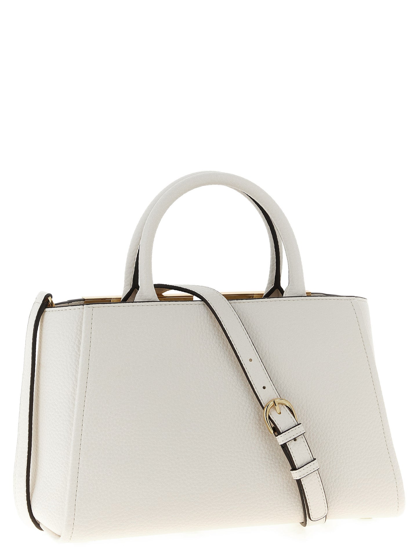 Elisabetta Franchi Weiße Tote Bag aus Polyester