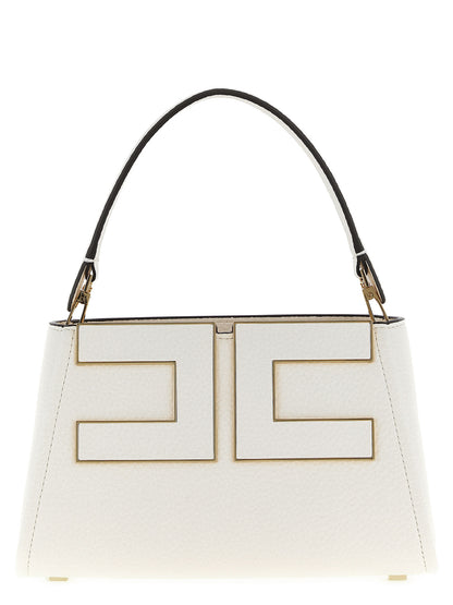 Elisabetta Franchi Weiße Handtasche aus Polyester