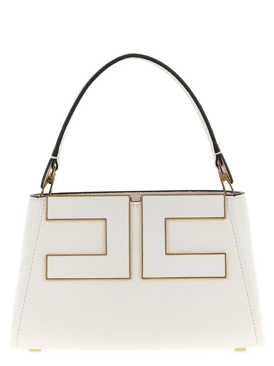 Elisabetta Franchi Weiße Handtasche aus Polyester
