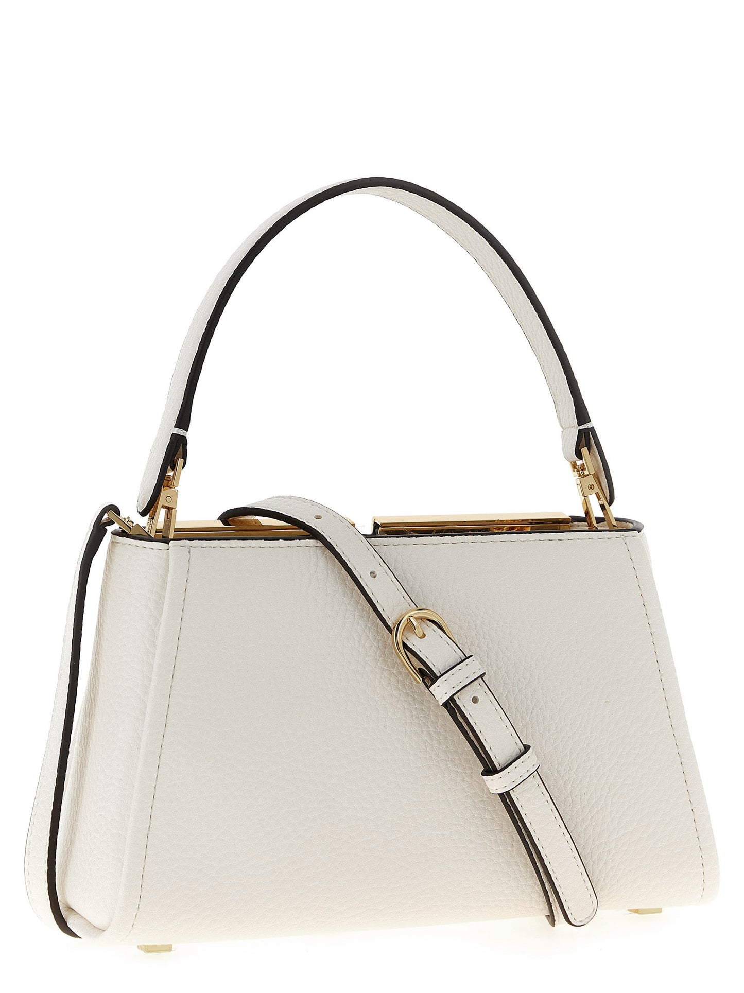 Elisabetta Franchi Weiße Handtasche aus Polyester