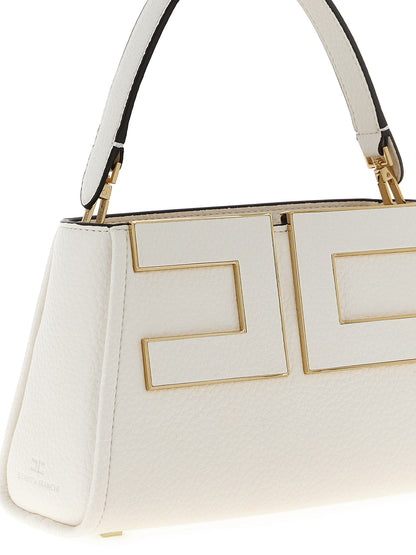 Elisabetta Franchi Weiße Handtasche aus Polyester