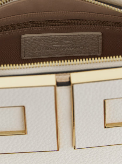 Elisabetta Franchi Weiße Handtasche aus Polyester