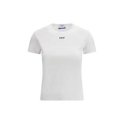 Off-White Weißes Baumwoll-T-Shirt