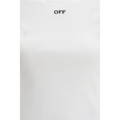Off-White Weißes Baumwoll-T-Shirt