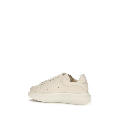 Alexander McQueen Weiße Kalbsleder Bos Taurus Chunky Sneaker