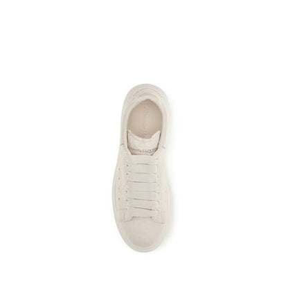 Alexander McQueen Weiße Kalbsleder Bos Taurus Chunky Sneaker