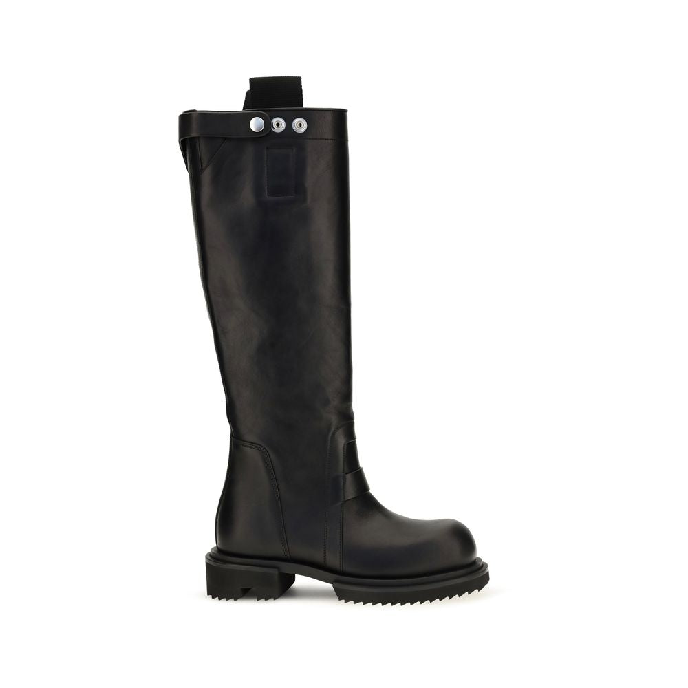 Rick Owens Stiefel aus Leder in Schwarz