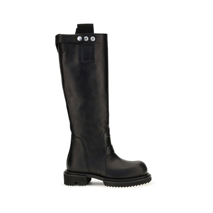 Rick Owens Stiefel aus Leder in Schwarz