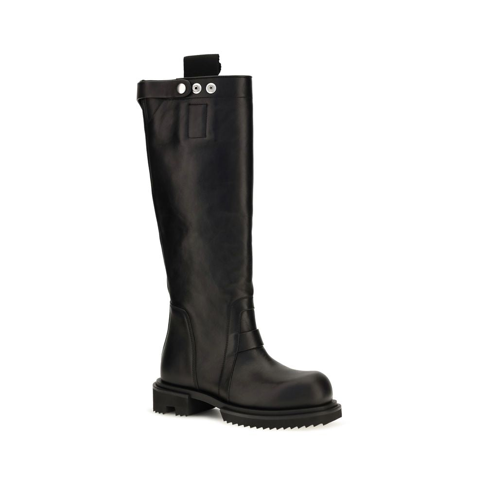 Rick Owens Stiefel aus Leder in Schwarz