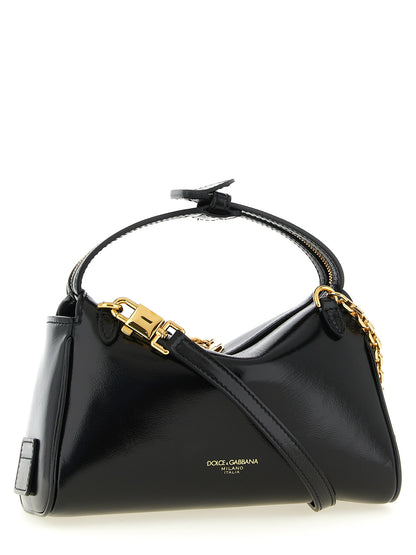 Dolce & Gabbana Schwarze Kalbsleder-Handtasche