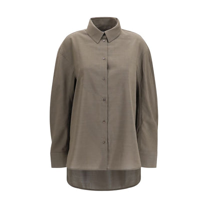 Jacquemus Graues Baumwollhemd