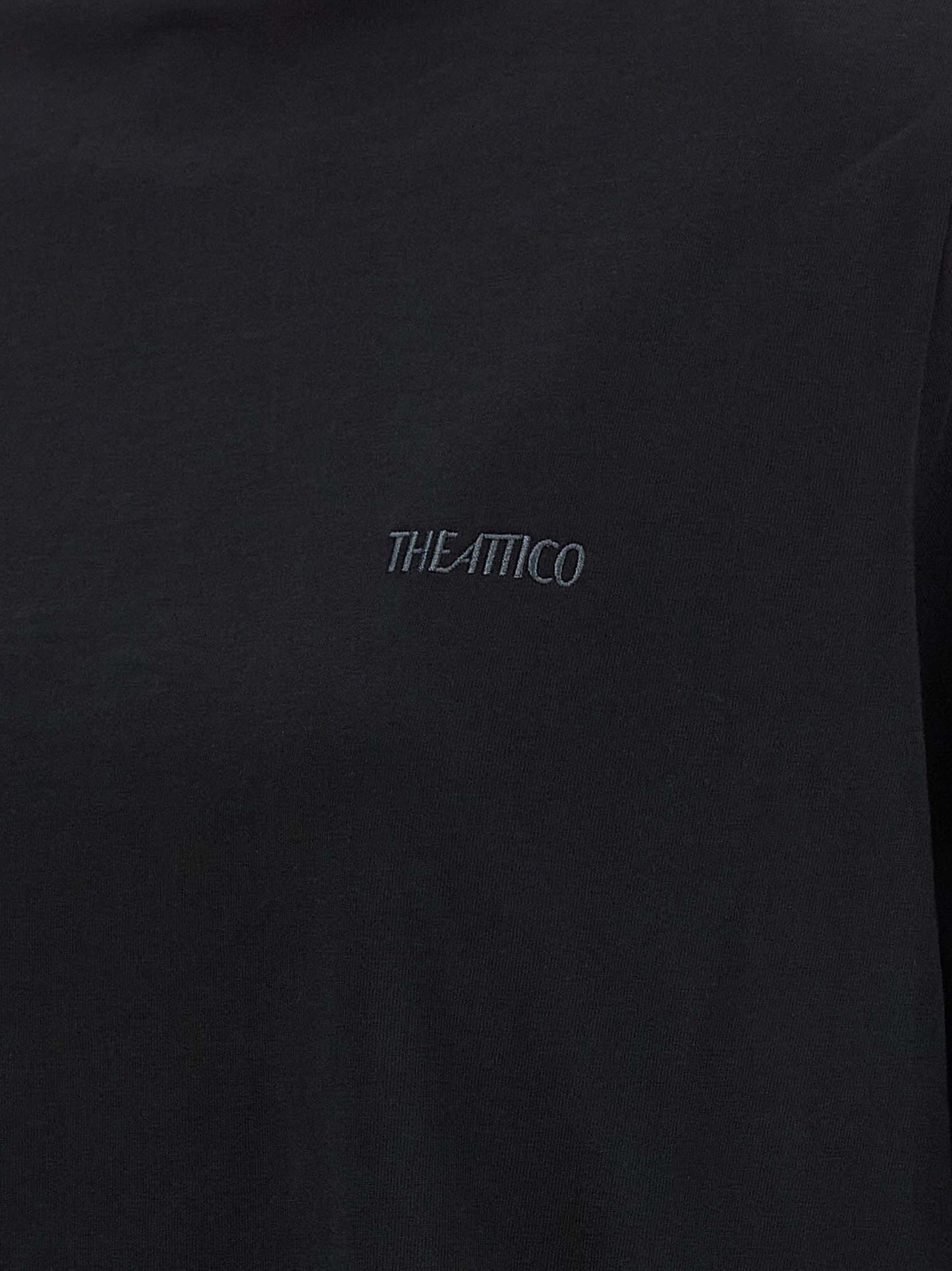 The Attico Schwarzes Baumwoll-T-Shirt