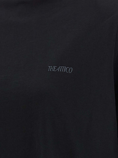 The Attico Schwarzes Baumwoll-T-Shirt