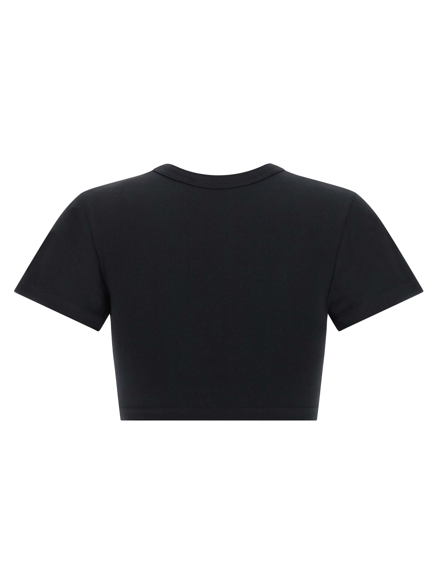 The Attico Schwarzes Baumwoll-T-Shirt