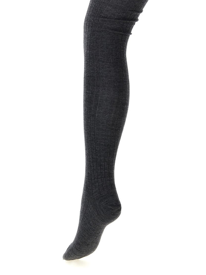 Jil Sander Graue Wollsocken