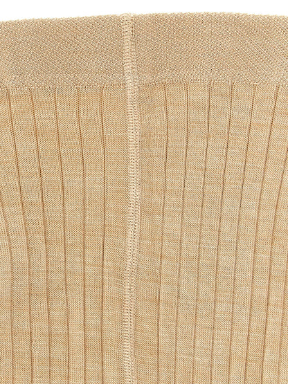 Jil Sander Beige Wollsocken