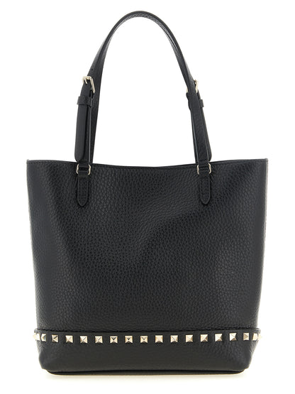 Valentino Garavani Schwarze Kalbsleder-Schultertasche