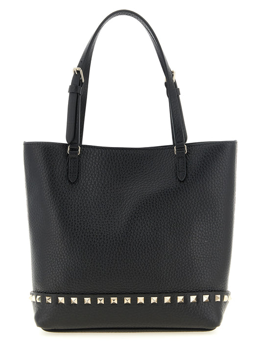 Valentino Garavani Schwarze Kalbsleder-Schultertasche