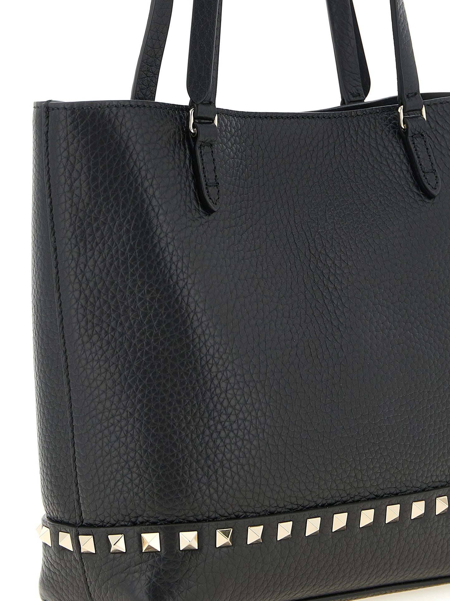 Valentino Garavani Schwarze Kalbsleder-Schultertasche