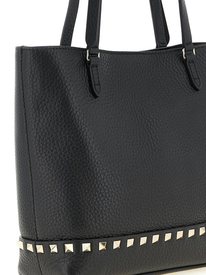 Valentino Garavani Schwarze Kalbsleder-Schultertasche