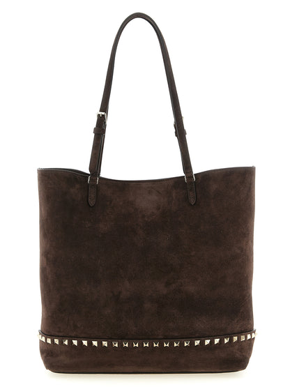 Valentino Garavani Braunes Kalbsleder Damen Crossbody Tasche