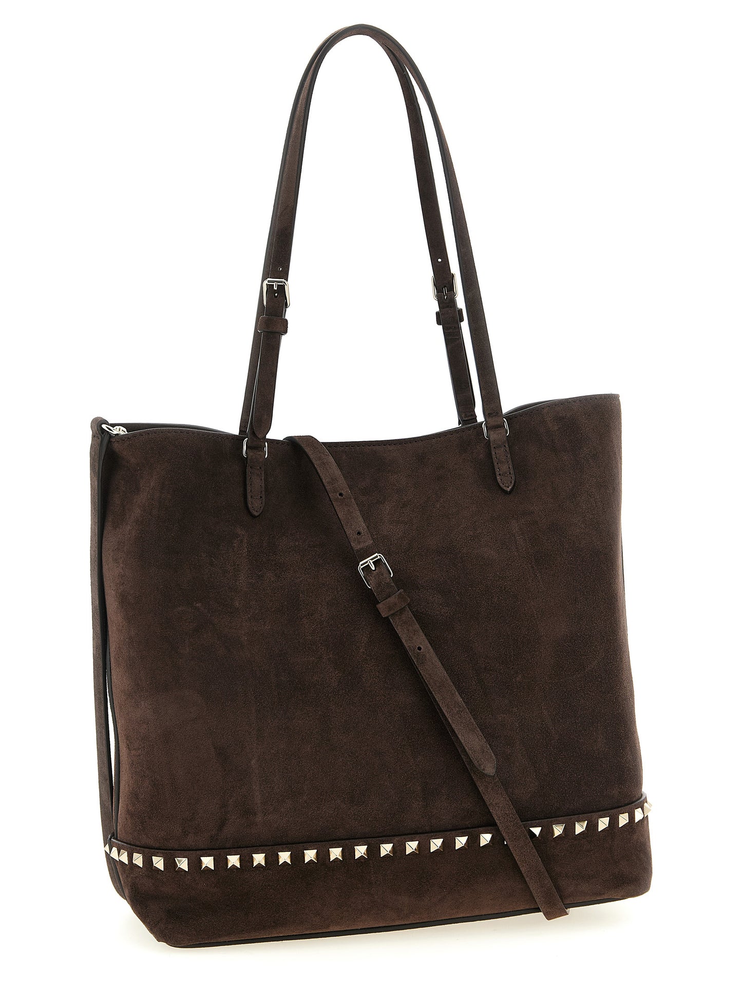 Valentino Garavani Braunes Kalbsleder Damen Crossbody Tasche