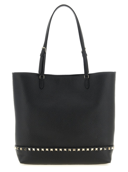 Valentino Garavani Schwarze Kalbsleder-Schultertasche