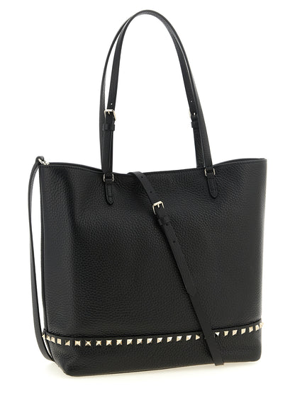 Valentino Garavani Schwarze Kalbsleder-Schultertasche