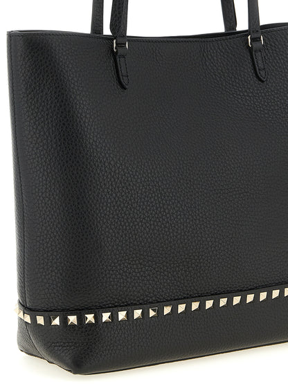 Valentino Garavani Schwarze Kalbsleder-Schultertasche