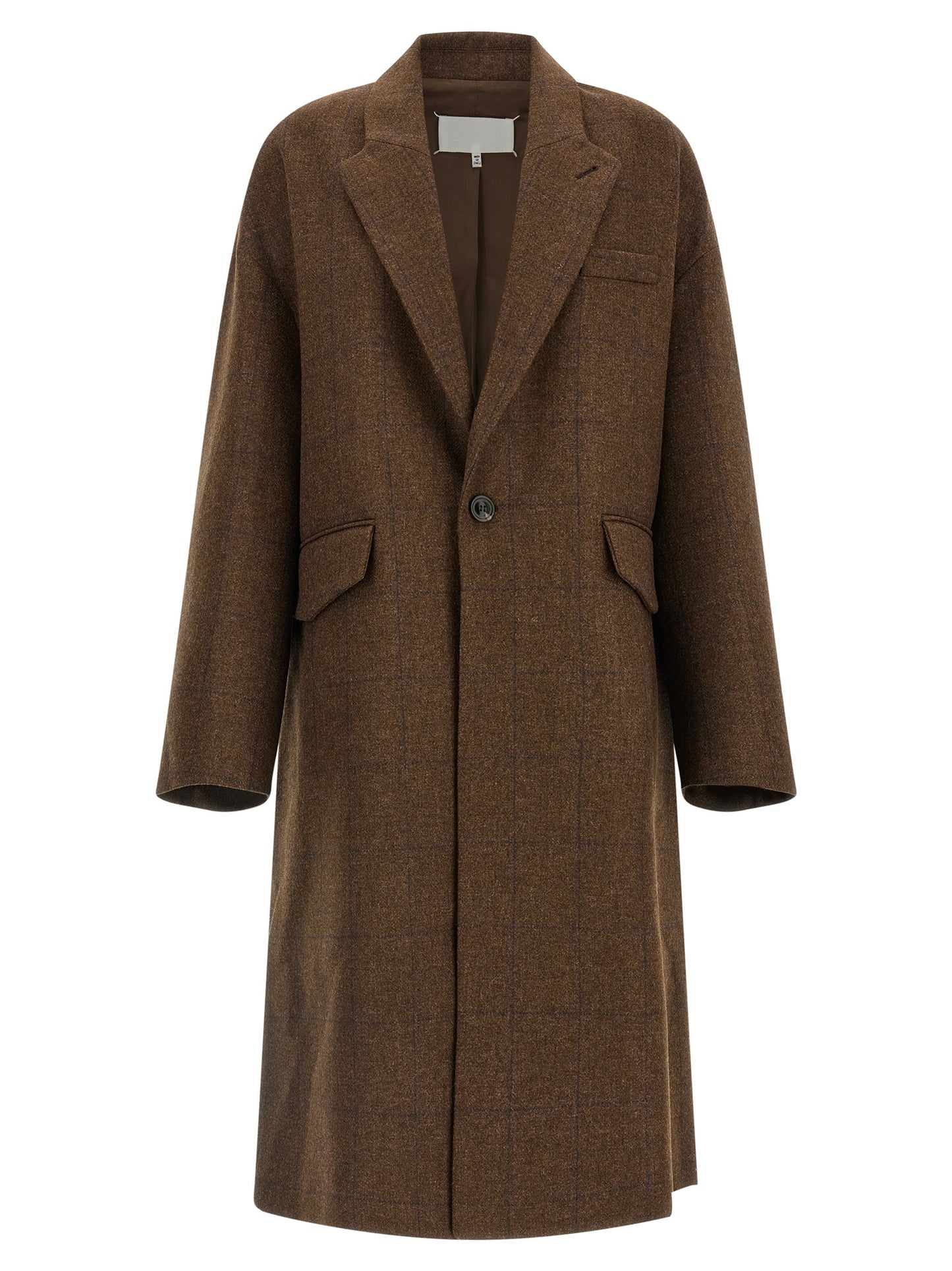 Maison Margiela Brauner Wollmantel