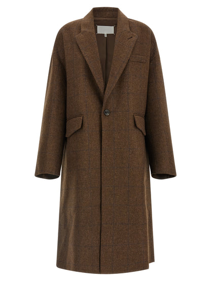 Maison Margiela Brauner Wollmantel