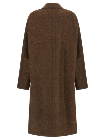 Maison Margiela Brauner Wollmantel