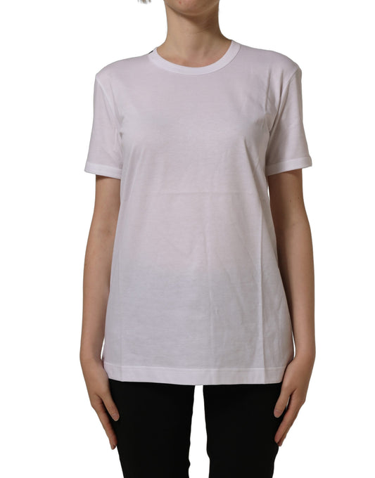 Dolce & Gabbana Weißes Baumwoll-T-Shirt