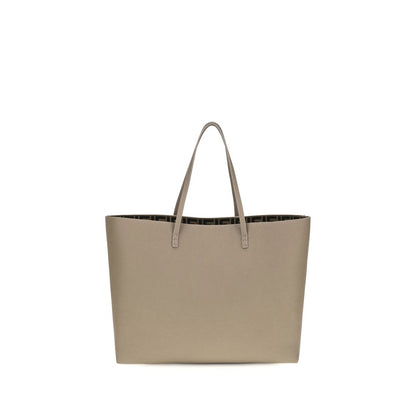 Fendi Beige Kalbsleder Bos Taurus Schultertasche