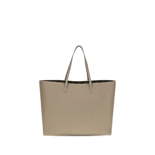 Fendi Beige Kalbsleder Bos Taurus Schultertasche