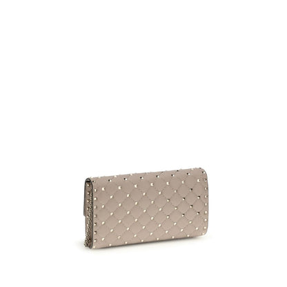 Valentino Garavani Beige Kalbsleder Bos Taurus Schultertasche