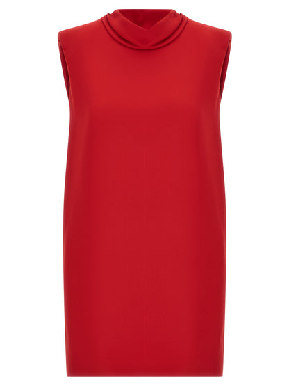 Valentino Garavani Kurzes Seidenkleid in Multicolor